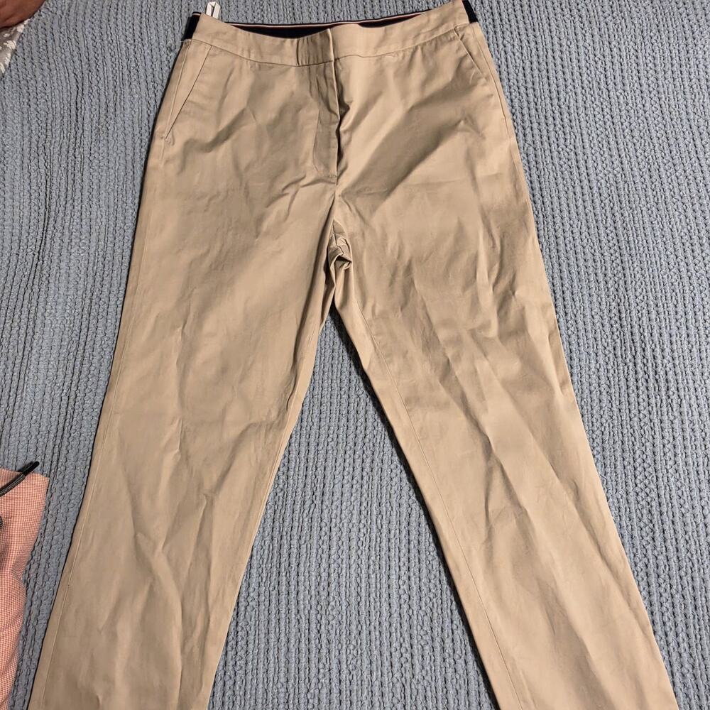 Tommy Hilfiger Boys Beige Khaki Chino Pants Size 8 Cotton Twill Button